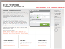 Tablet Screenshot of book-hotel-beds.com